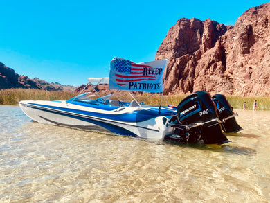 Red White & Blue River Patriots Flag